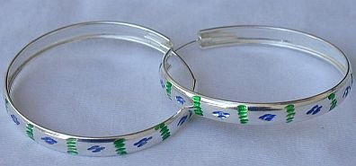 Green&light-blue hoops