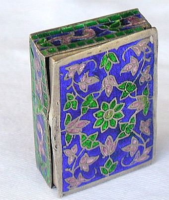 Flowers mini silver box