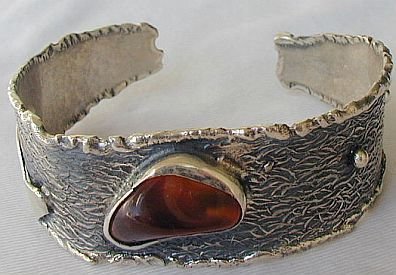 Red bangle silver