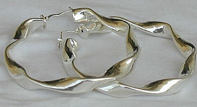 hoop-F-earrings