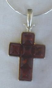 Brown amber cross