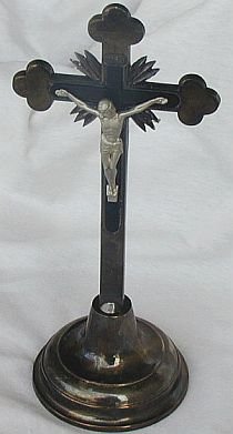 Metal Cross with Christ