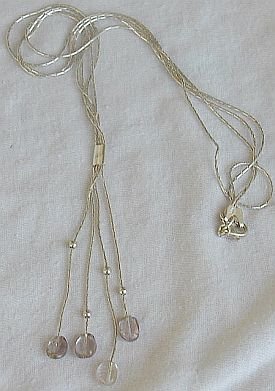 Light Purple glass necklace