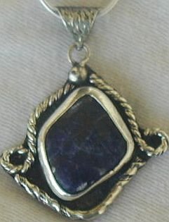 Natural lapis pendant-P12