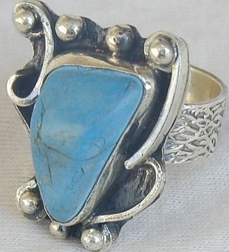 Turquoise press ring-SR65