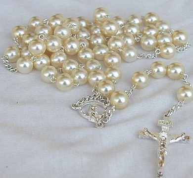 White pearl Rosary