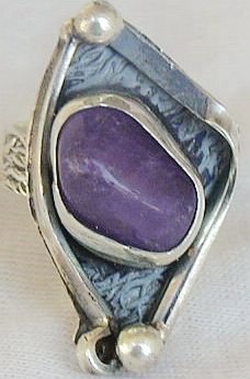 Purple glass ring