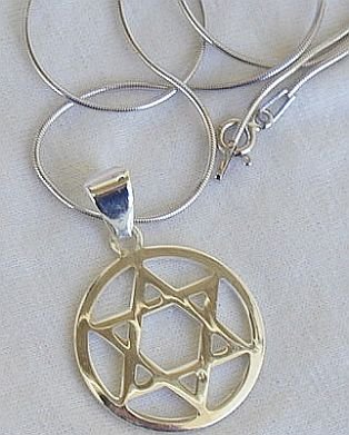 Round David-Star pendant
