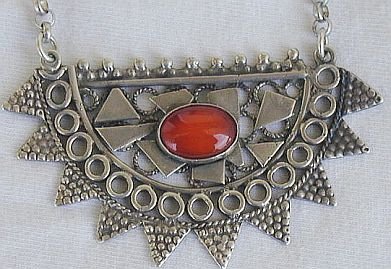 Red moon necklace