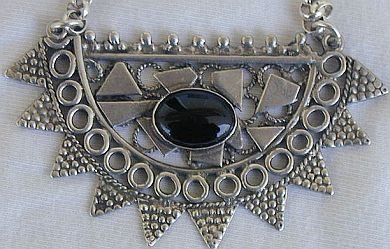 Black moon necklace