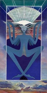 Artistic libra zodiac sign poster