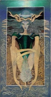 Artistic capricorn zodiac sign poster