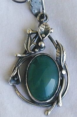 Unique green pendant