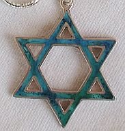 Big Eilat Star of David pendant