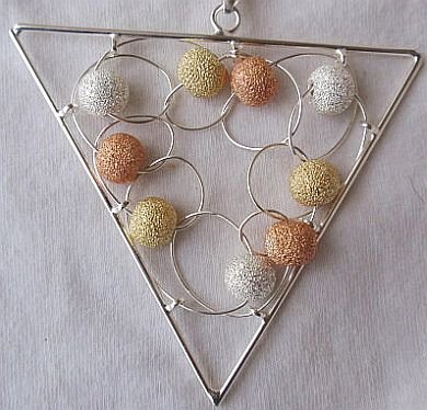 Triangle Italian pendant