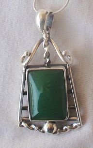 Green Agate Pendant