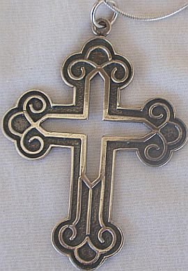 Big Celtic Cross+silver chain