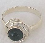 Mini round onyx -ring