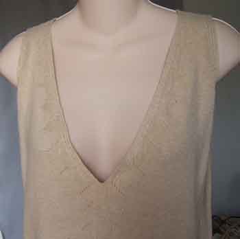 $365 St"." John Collection Shell Tank Top Tawny Size M