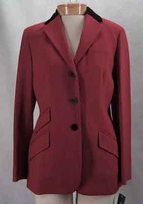 Ralph Lauren Bolero Red Black Blazer Jacket Size 8