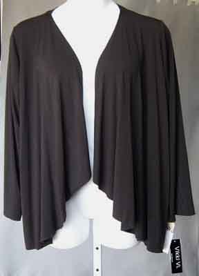 NEW $98 Vikki Vi Butterfly Jacket Coffee Bean Plus Size 1X