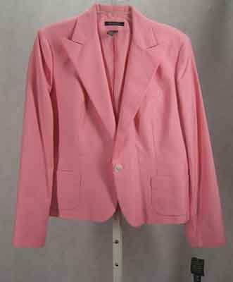 Ralph Lauren Pink Cotton Silk Blazer/Jacket Size 16