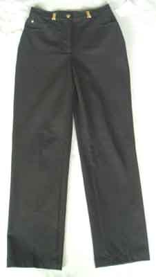 $245 St. John Sport Marie Gray Jeans/Pants Black Size 2
