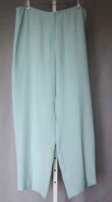 Eileen Fisher Silk Georgette Pants Robinsegg XL