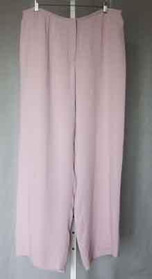 Eileen Fisher Stretch Silk Georgette Pants Crocus XL