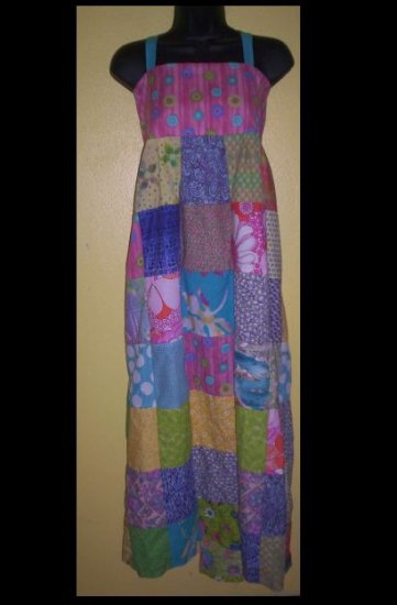 Spring Flowers Patchwork Dress