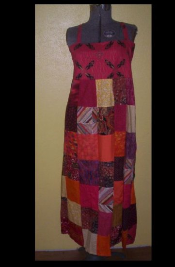 Summer Fire patchwork Dress