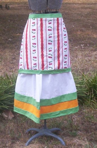 Fresh Cherries Apron Skirt Set