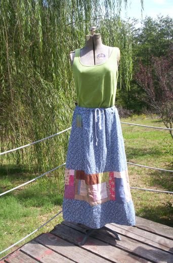 Earth Mama Random Patchwork Skirt