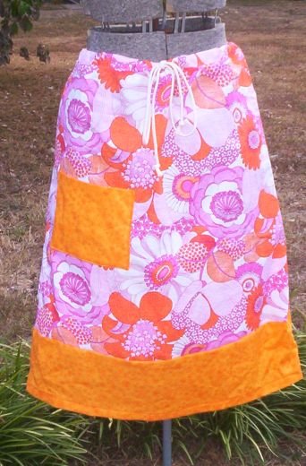 Retro Flowers Skirt