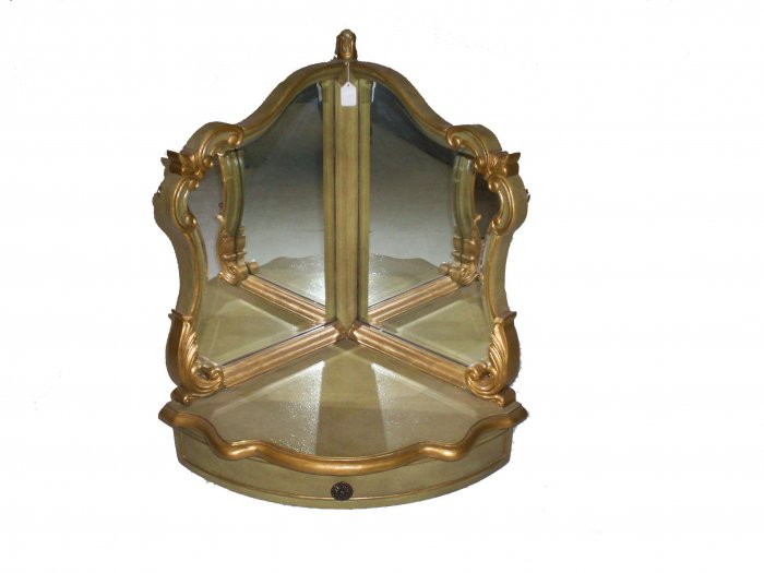 Victorian Vanity Mirror with Drawer