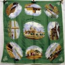 Northern Ireland vintage souvenir scarf acetate shamrocks 1116vf