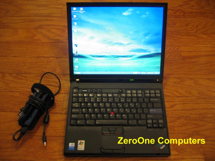 IBM Thinkpad T42 Laptop P M Centrino 1.7GHz 1GB RAM Wireless/WiFi DVD/CDRW Windows XP Professional