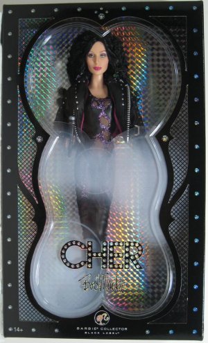 Mattel Barbie CHER 80'S by Bob Mackie 2007 COLLECTOR DOLL BLACK LABEL " Turn Back Time " NEW