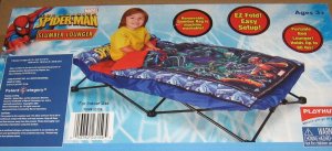 PlayHut Spiderman Slumber Lounger Cot Bed Spider-Man NEW Sealed Box