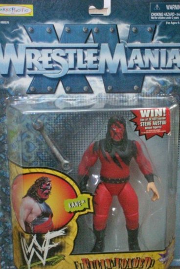WWF WWE Jakks Pacific 1998 Wrestlemania XV 15 Fully Loaded Kane Action Figure New