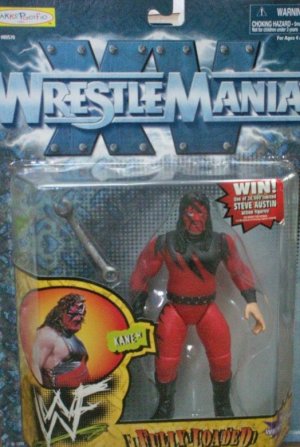 WWF WWE Jakks Pacific 1998 Wrestlemania XV 15 Fully Loaded Kane Action Figure New