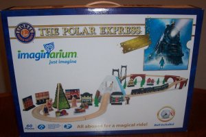  - The Polar Express Wood Train Set with Bell included 60 Pcs New