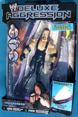 WWE Jakks Pacific DELUXE Aggression Series 2 Undertaker Action Figure with Smash Open Coffin NEW