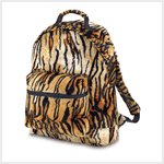 Tiger Print Plush Backpack #38725
