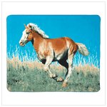 Wild Mustang Fleece Blanket #39346