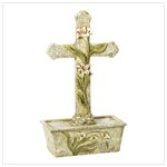 Cross and Lily Fountain #38623