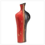 Black and Red Tall Vase #37737