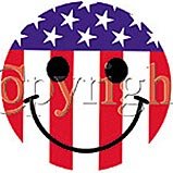 Patriotic/4th july Smiley (Adult)