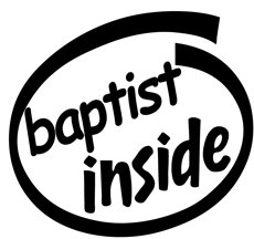 Baptist Inside Decal Sticker