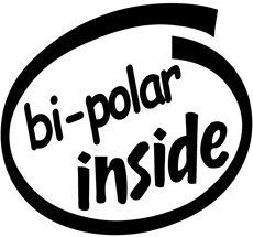 Bi-Polar Inside Decal Sticker bipolar